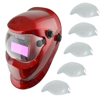 Auto Darkening Welders Helmet Mask Welding Grinding Function & 5 x Lens Cover