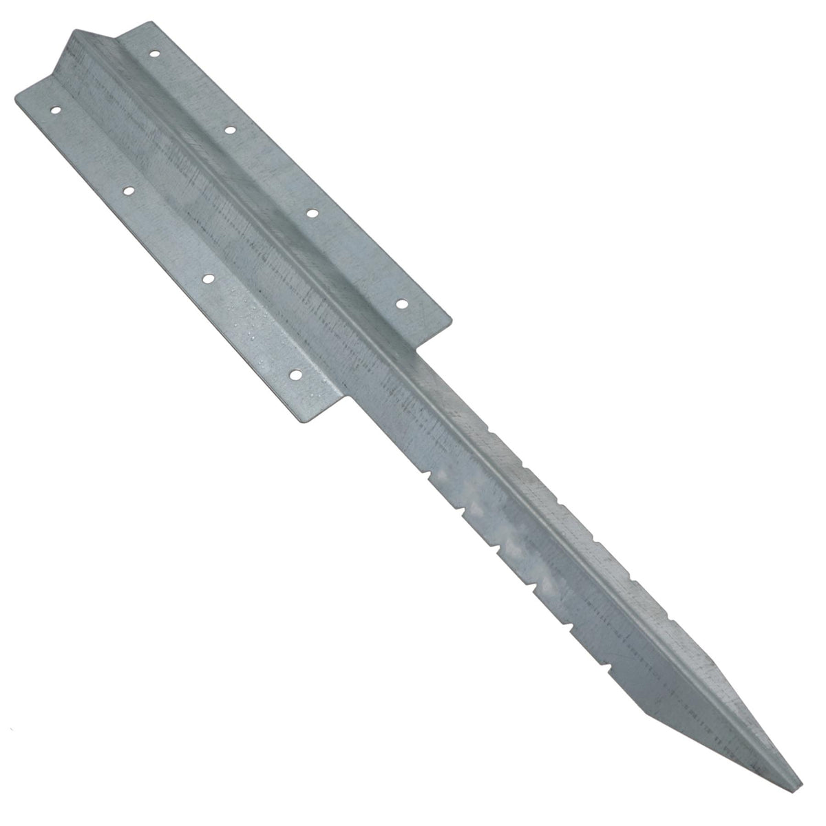 Garden Double Sleeper Straight Support Spike Stake Galvanised Steel 670mm