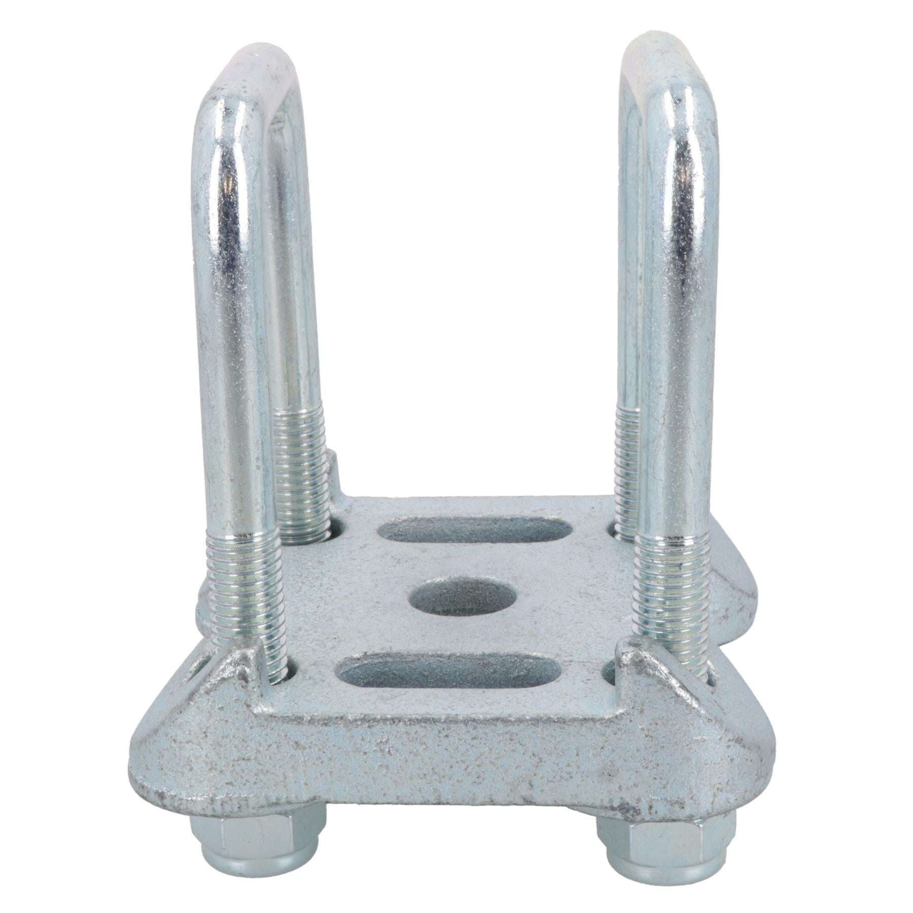 2 U-Bolzen 1 Grundplatte für Ifor Williams Anhänger Einzelne Parabolische Blattfedern 52x115mm