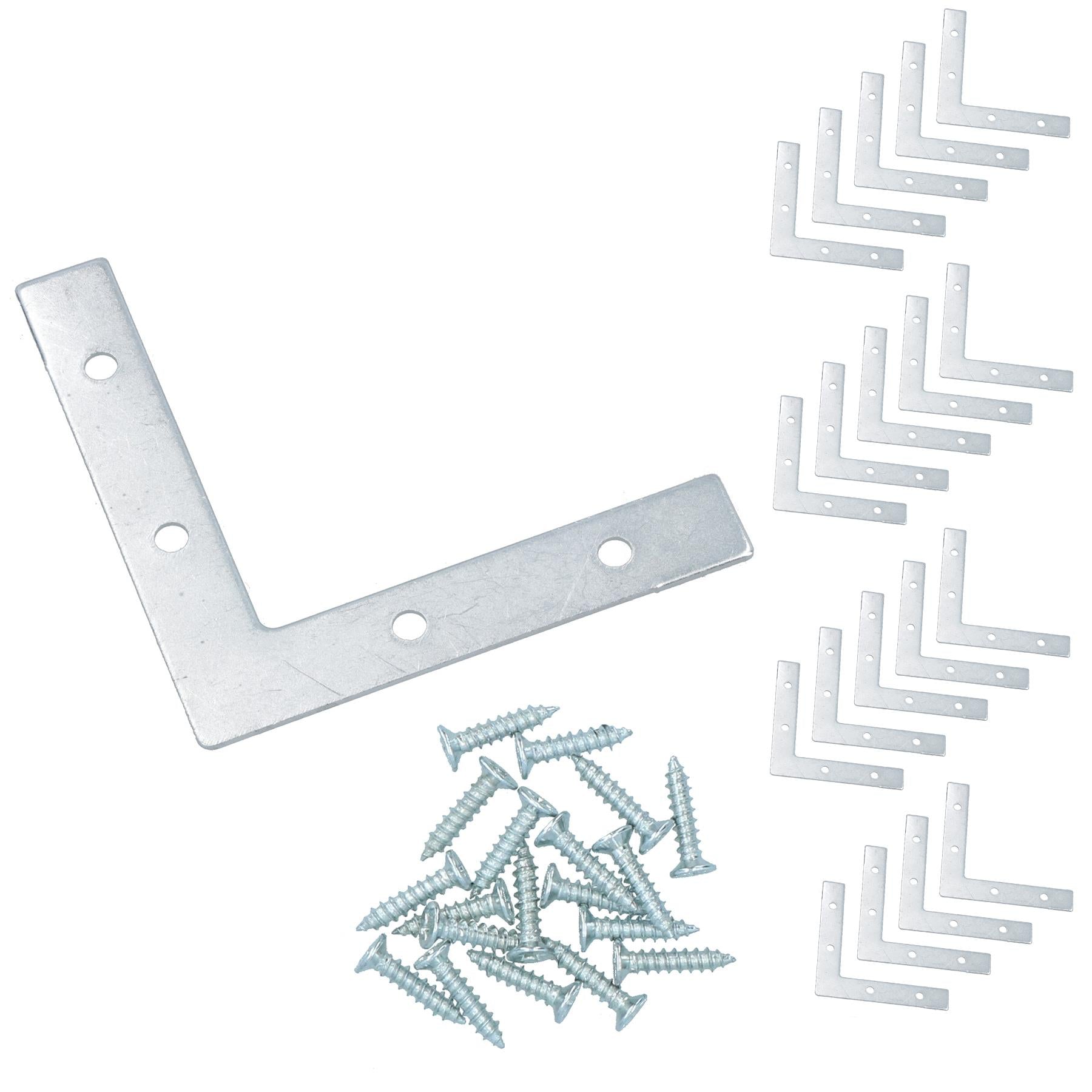 75mm (3in.) Corner Mending Plate Angle Bracket L Shape Reinforcing Repairing
