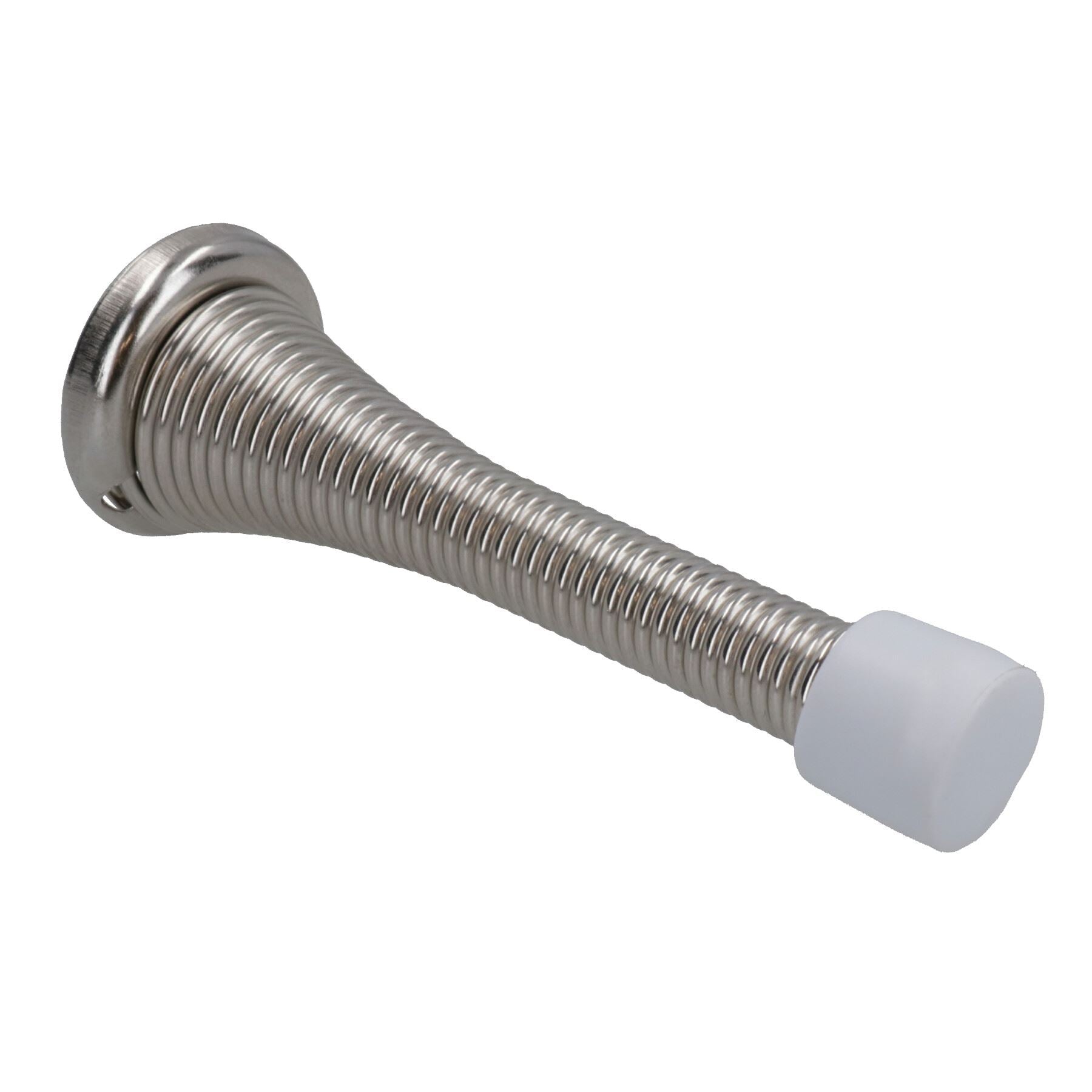 Spring Door Stops Stopper Buffer Skirting Protection Wall Mounted With Fastener