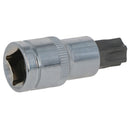 T60 Male Torx Bit Star Socket 1/2" Drive Standard Internal Chrome Vanadium Steel