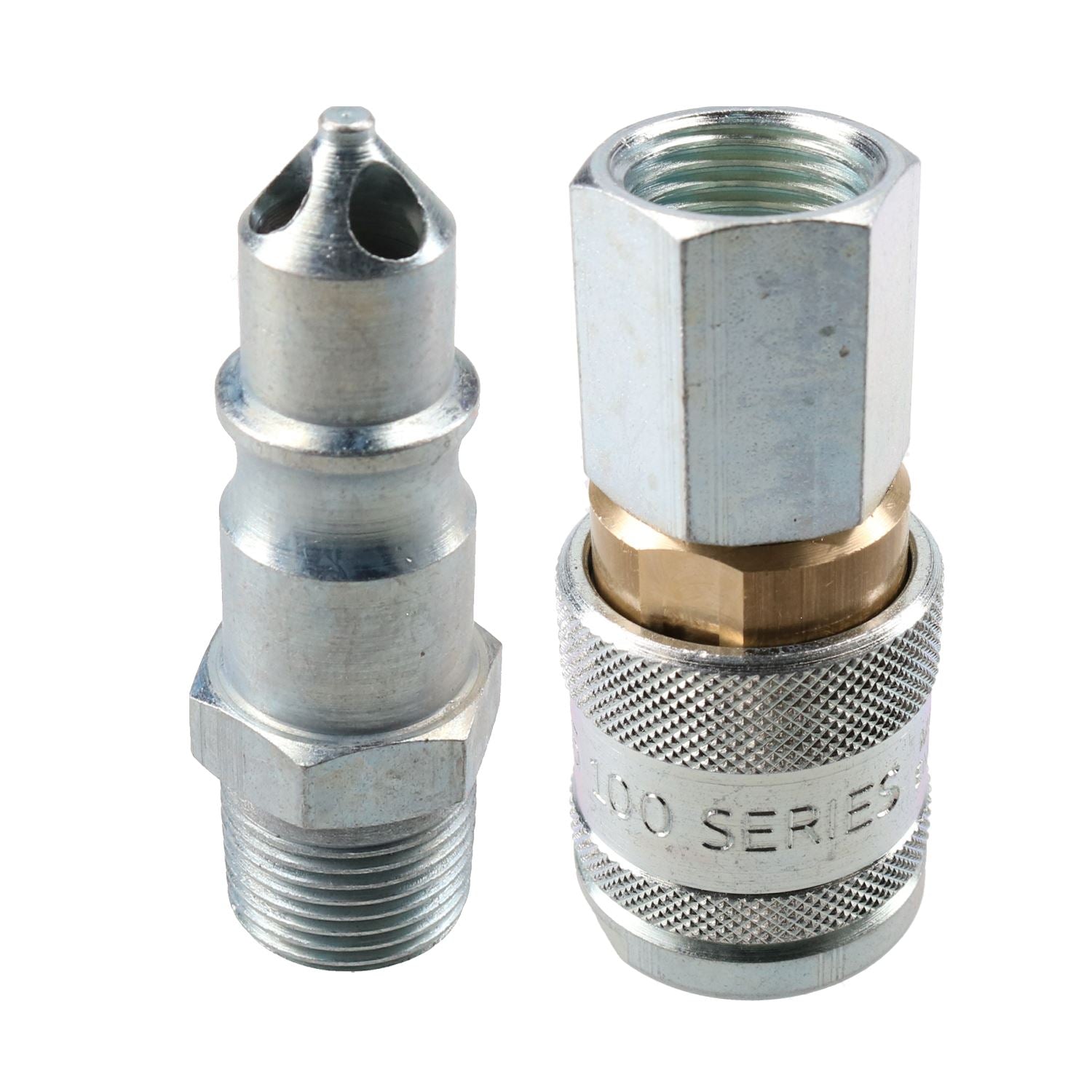 PCL 100 Series Female Coupler 1/2" BSP & 3/8" BSP Male Adaptor Air Hose Fitting