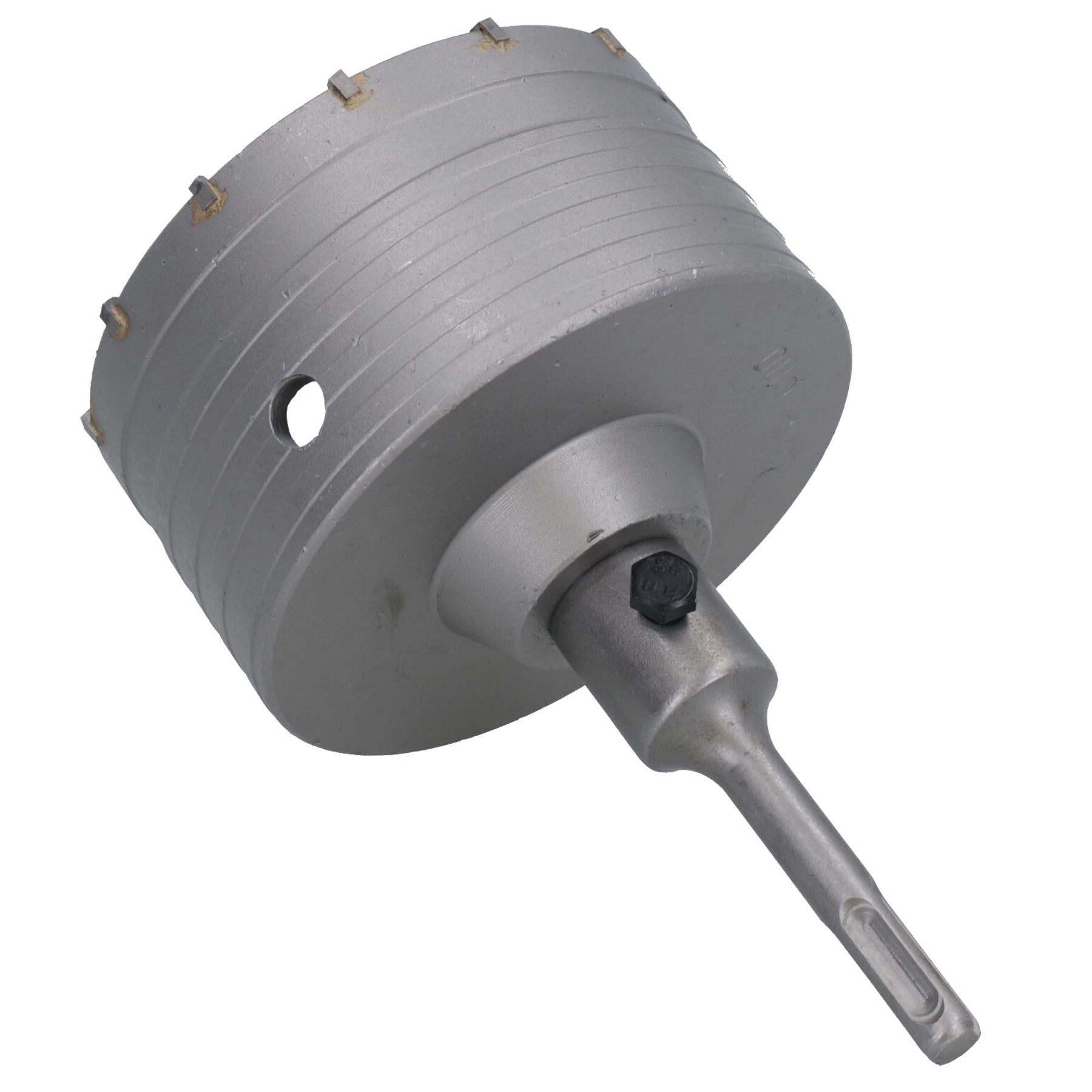 Adaptateur de carotteuse 110 mm + foret pilote pour brique, maçonnerie, béton, pointe TCT