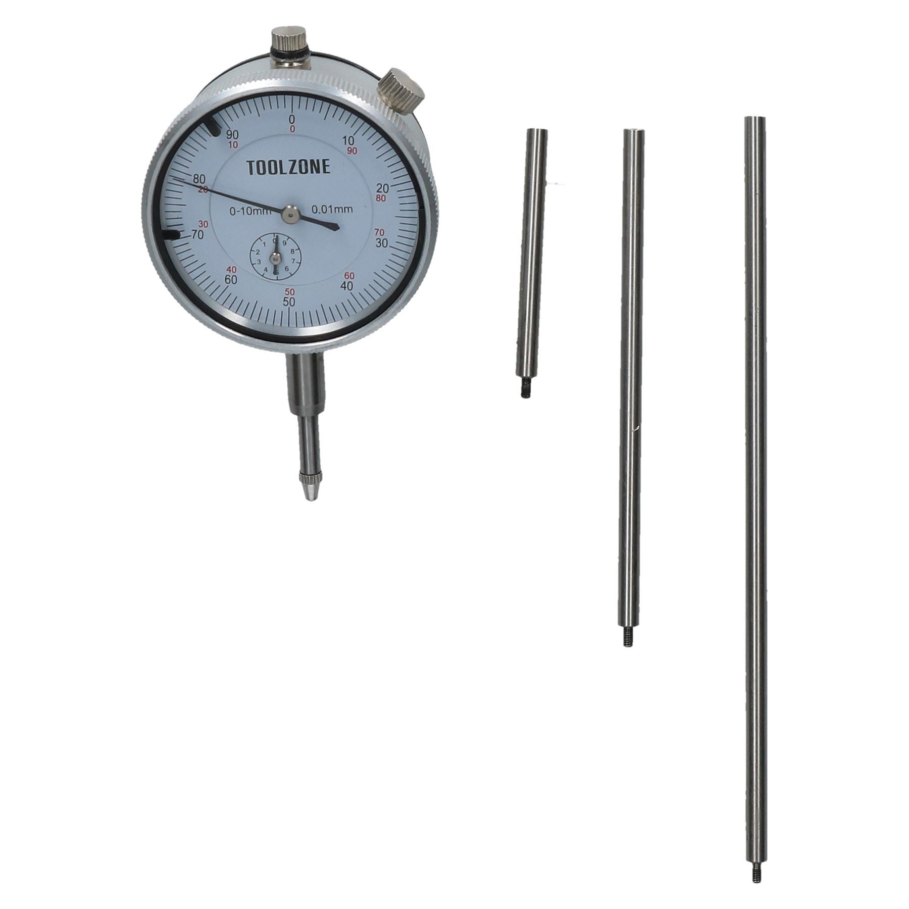 Extra Long Dial Test Indicator DTI Clock Guage Measuring Precision Plunge Probe