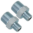 1/4" BSP Male to 1/2" BSP Male Step Up / Down Thread Union Fitting 2 PACK FT055