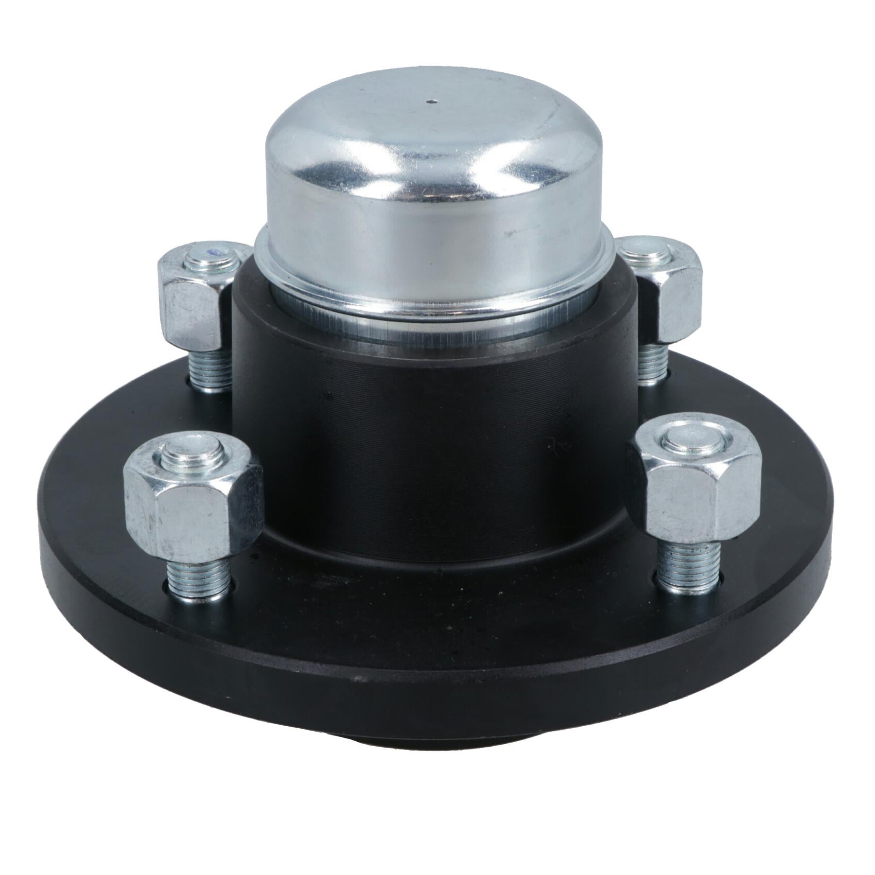 4 Inch PCD Trailer Wheel Hubs + Bearings With Weld On Extended Stub Axle