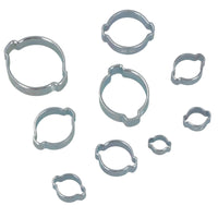 Colliers de serrage à double oreille pour tuyaux, colliers de serrage pour tuyaux hydrauliques, 175 pièces, 5 à 27 mm