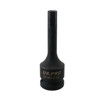 5/16" Deep Impact Hex Bit Socket 1/2" Drive 76mm Length Chrome Molybdenum Steel