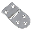Polished Door Oval Hinge Stainless Steel 40mm x 75mm 316 Marine Cabin