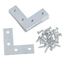 50mm (2in.) Corner Mending Plate Angle Bracket L Shape Reinforcing Repairing