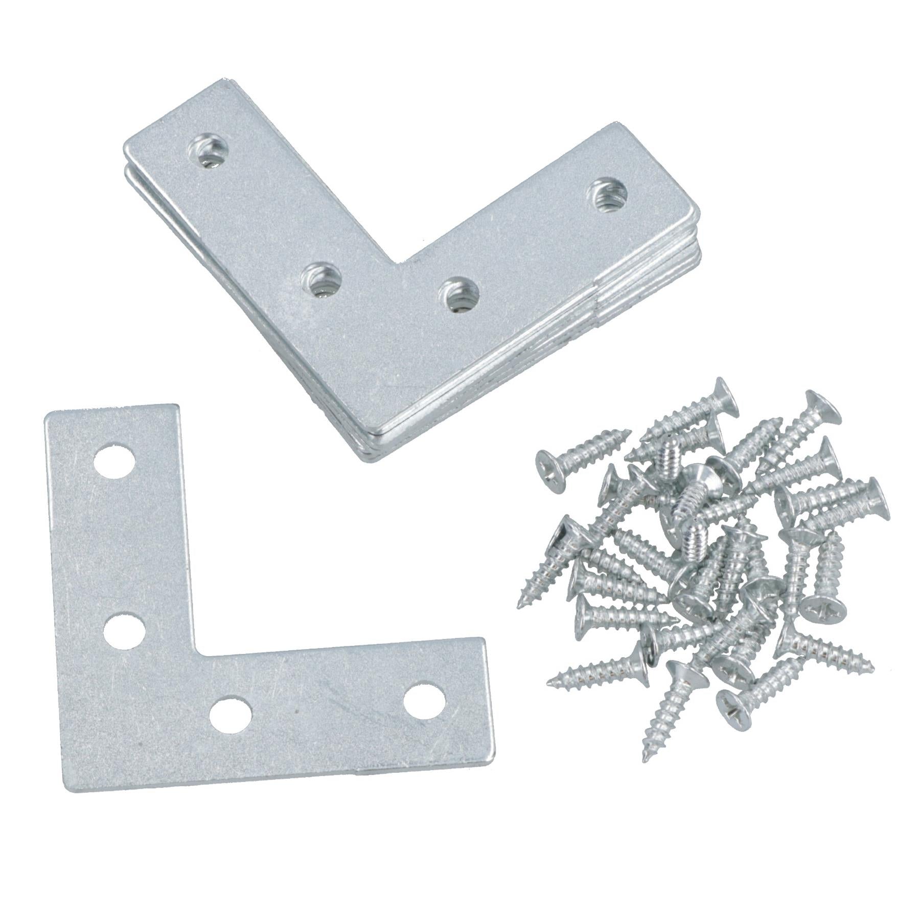 50mm (2in.) Corner Mending Plate Angle Bracket L Shape Reinforcing Repairing
