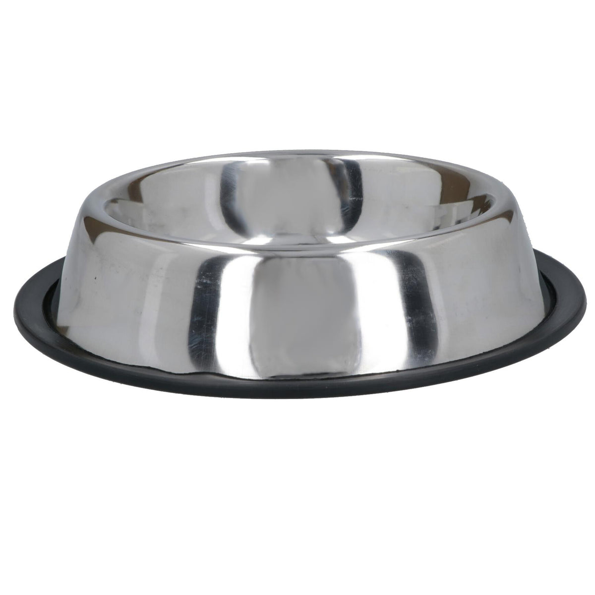 Stainless Steel Medium Non Slip Pet Bowl Dish Food Water Dogs Cats 18cm