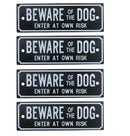 Garden Gate Signs - 'Beware of Dog' OR 'Shut the Gate' Dog Warning SIgn