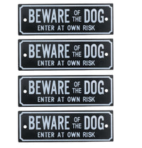 Garden Gate Signs - 'Beware of Dog' OR 'Shut the Gate' Dog Warning SIgn