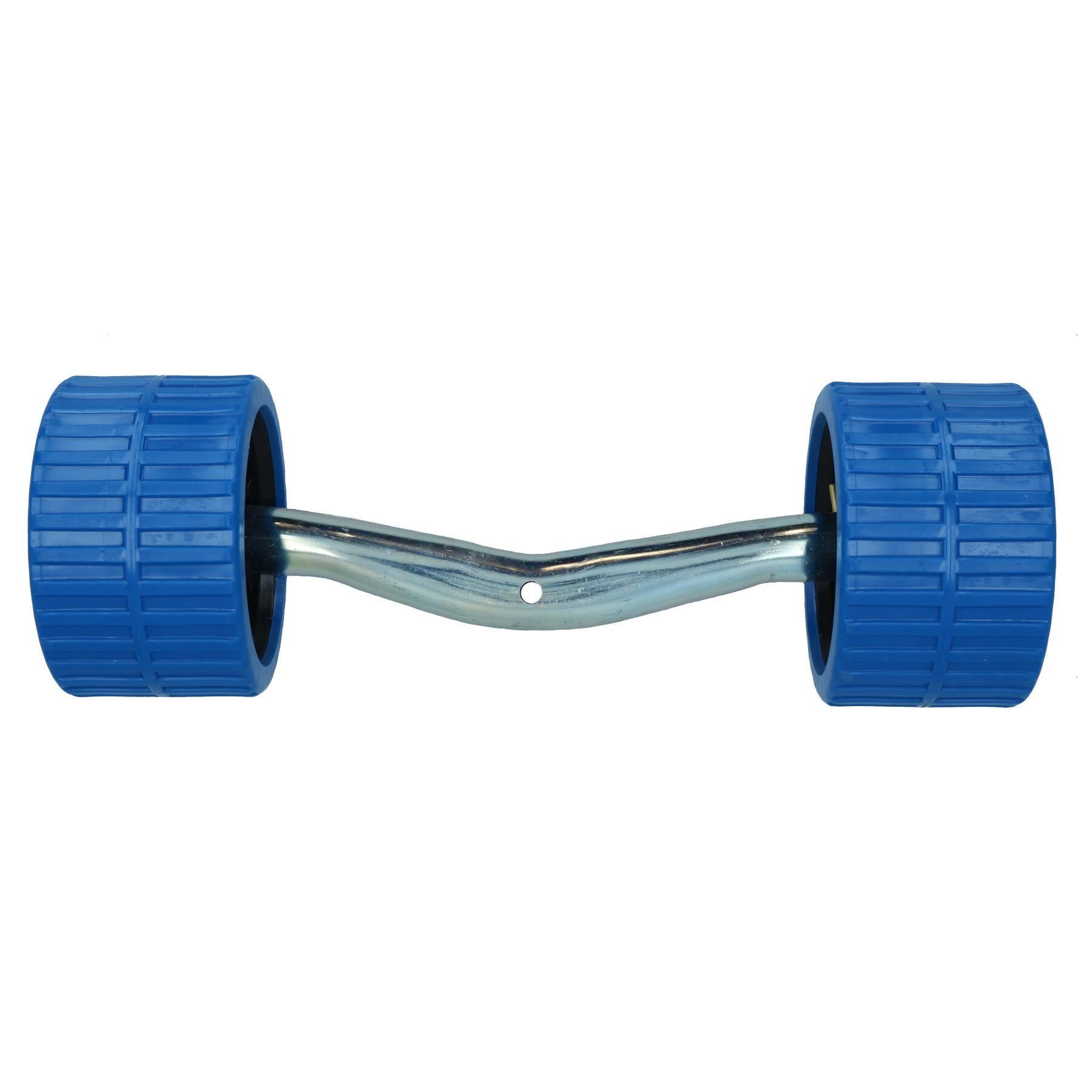 Cranked Boat Roller Wing Bracket & Non Marking Rollers Dumbbell Trailer