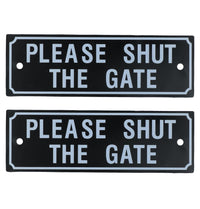 Garden Gate Signs - 'Beware of Dog' OR 'Shut the Gate' Dog Warning SIgn