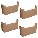 Pochette de rangement en plastique beige pour porte de placard de conversion de camping-car