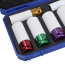 Metric MM 1/2in Drive Deep Alloy Wheel Nut Sockets Colour Coded 17mm – 27mm