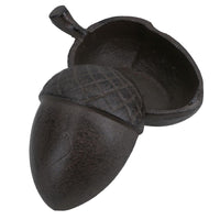 Acorn Key Holder Box Cast Iron Garden Yard Storage Box Hidden House Home