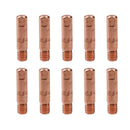 2 shroud & 10 x 0.6mm Round Contact Tips MIG Welding Binzel Style MB15 Torch