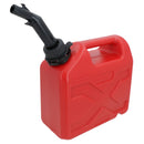 5L Plastic Fuel Jerry Can & Auto Spout Petrol Diesel Storage 5 Litre Made in Italy