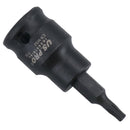 Torx Star Impact flache, kurze Bit-Steckschlüssel T10–T60, einzeln, 3/8 Zoll Dr.