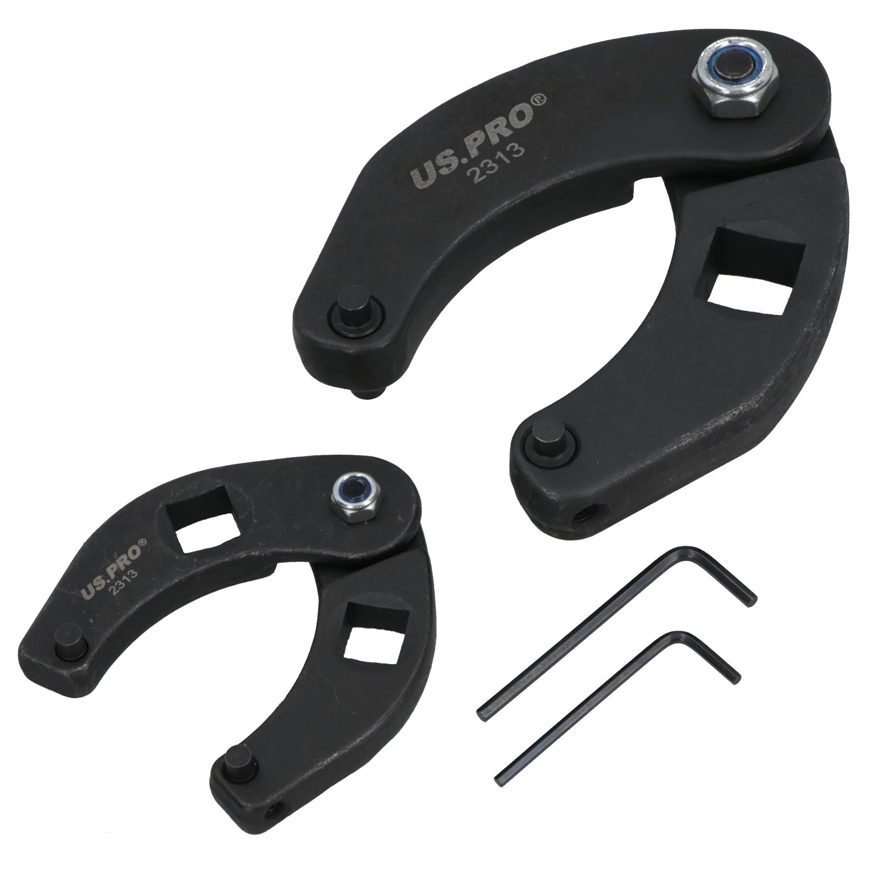 Adjustable Gland Nut Pin Wrench Spanner For Hydraulic Cylinders 1in – 6in 2pc