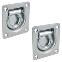 Recessed Flush Fit Tie Downs Cargo Lashing Eye Rings Anchor Trailers Trucks