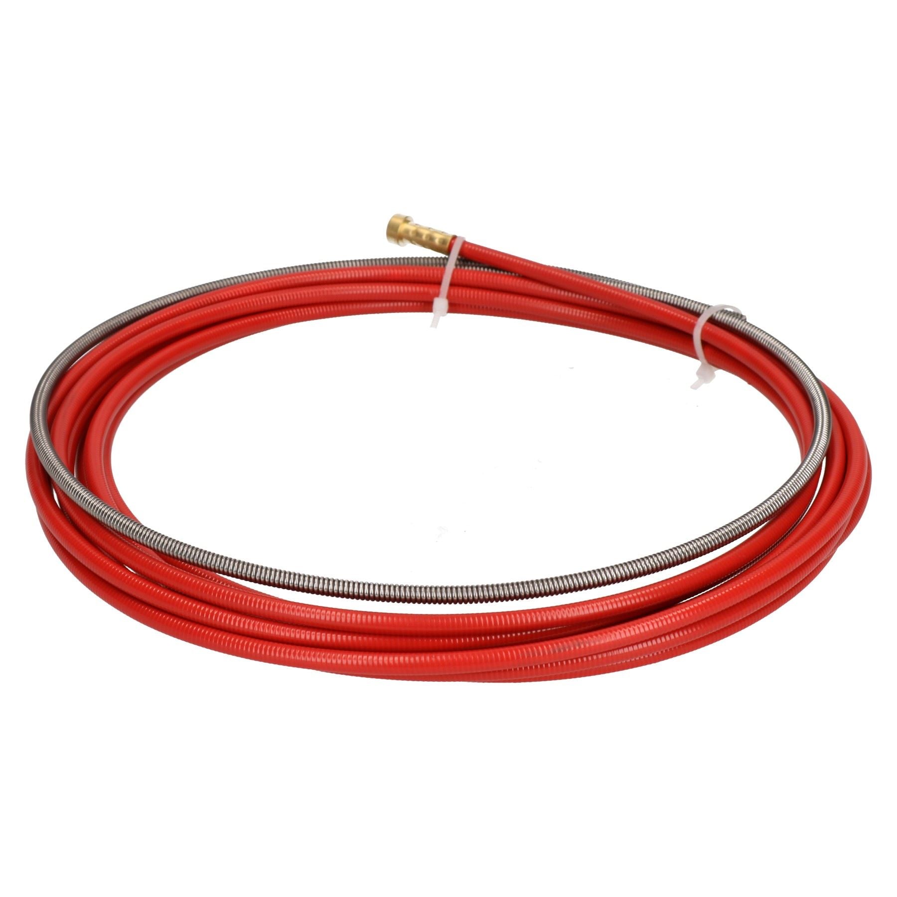 P.C. Liner Wire 1.0 - 1.2mm x 4M Welding Red Steel Plastic Coated MIG Torch