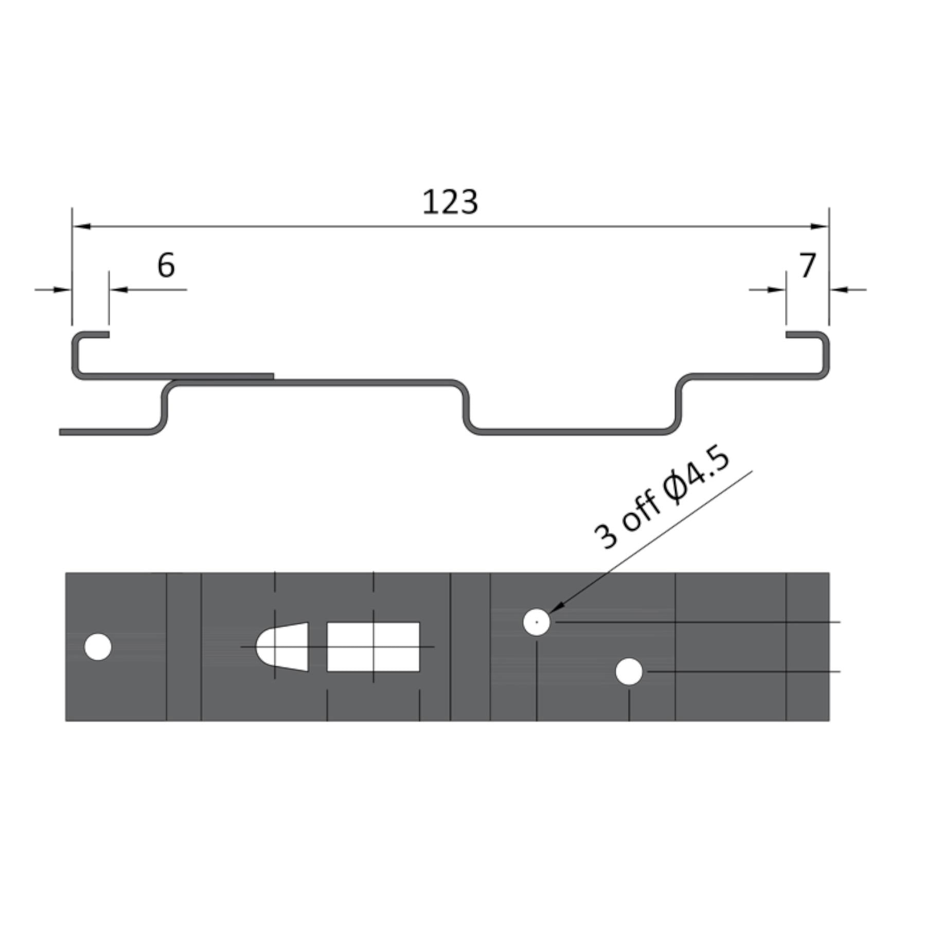 Pinces/supports de plaque d'immatriculation de remorque à ressort en acier inoxydable PAIRE TR112