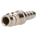 Euro Air Line Hose Fitting Connector Quick Release with 8mm Hose Tail Barb 5pk