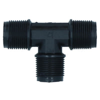 Polypropylene PP 1/2in BSP Male Threaded 90° Tee Piece Equal Tees