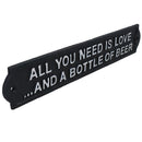 Plaque en fonte All You Need Is Love &amp; Beer pour mur, bar, maison, jardin, porte