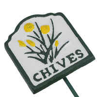 Herb Signs Markers Labels Cast Iron Plant Plaque Garden Yard Allotment