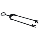 18" Loop Top Tongs Fire Coal Wood Burner Steel Metal 450mm Grabber Log Stick