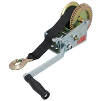 2000LB Hand Strap Winch Boat Caravan Trailer Marine Puller Hoist Gear TE826