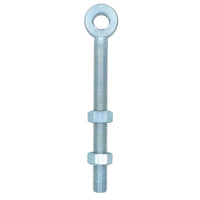 Swing Gate Long Eye Bolts Hinge + Nuts Adjustable Zinc Plated 12mm – 24mm