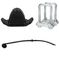 Single Parabolic Leaf Spring Bump Stop And U Bolts And Plates For Ifor Williams