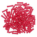 Insulated Straight Butt Connectors Electrical Crimps on Terminals Wire Cable Red