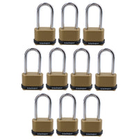 4 Digit Long Hardened Shackle Combination Padlock Security Lock Secure