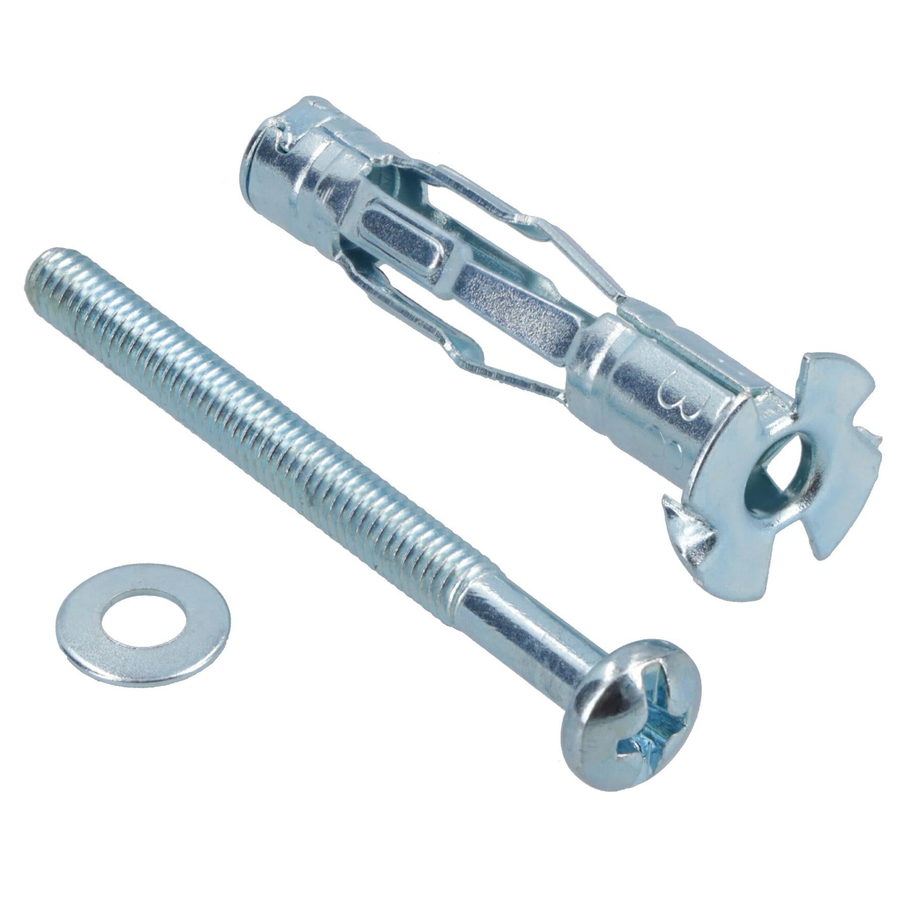 Heavy Duty Metal Plasterboard Cavity Hollow Wall Anchors With Screws 38mm