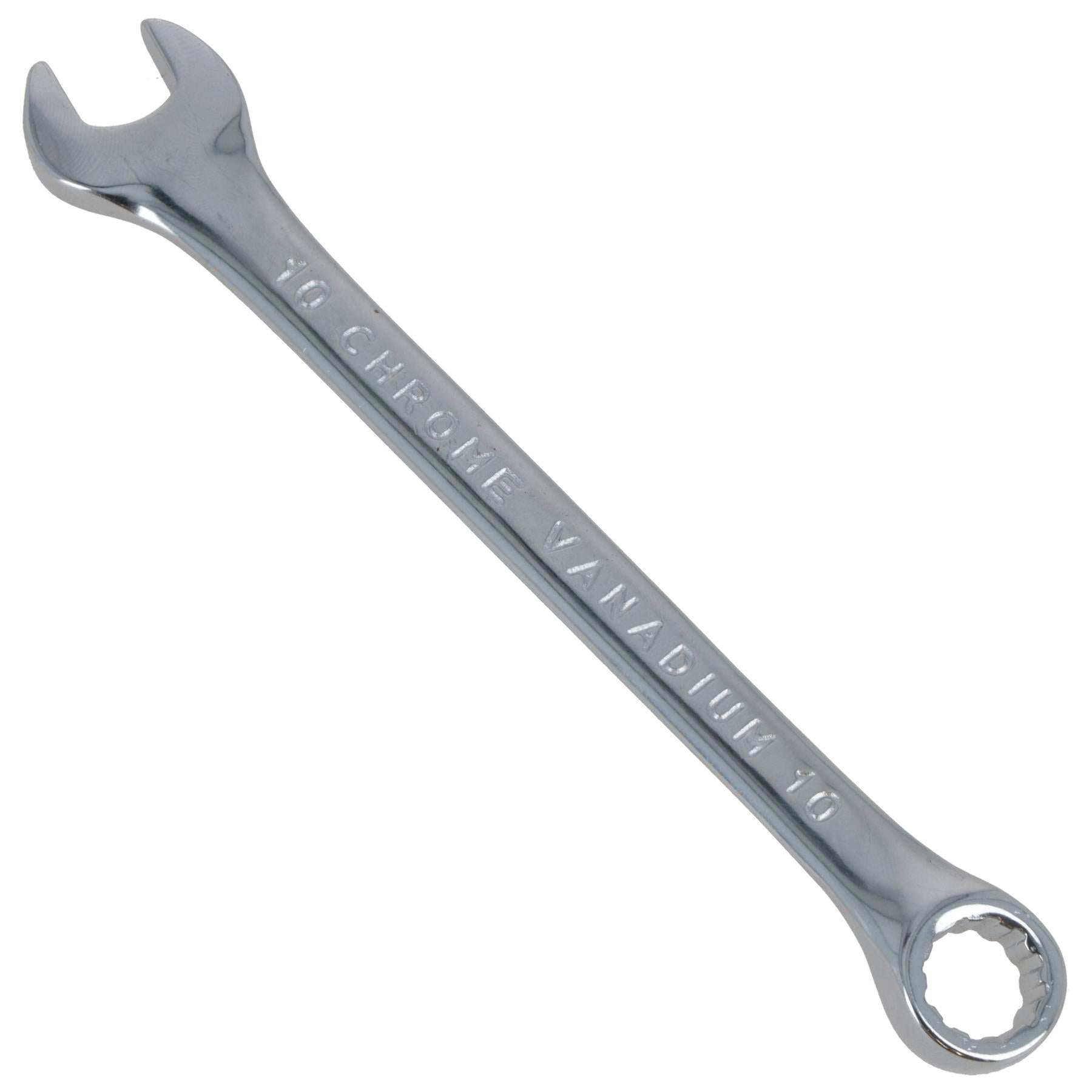 Clé mixte métrique 10 mm à anneau ouvert et à deux pans