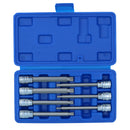 3/8" Antrieb, extralanger Außenvielzahn-Bit, Dreikant-Steckschlüsseleinsätze M4 - M10, 7-teiliger Satz