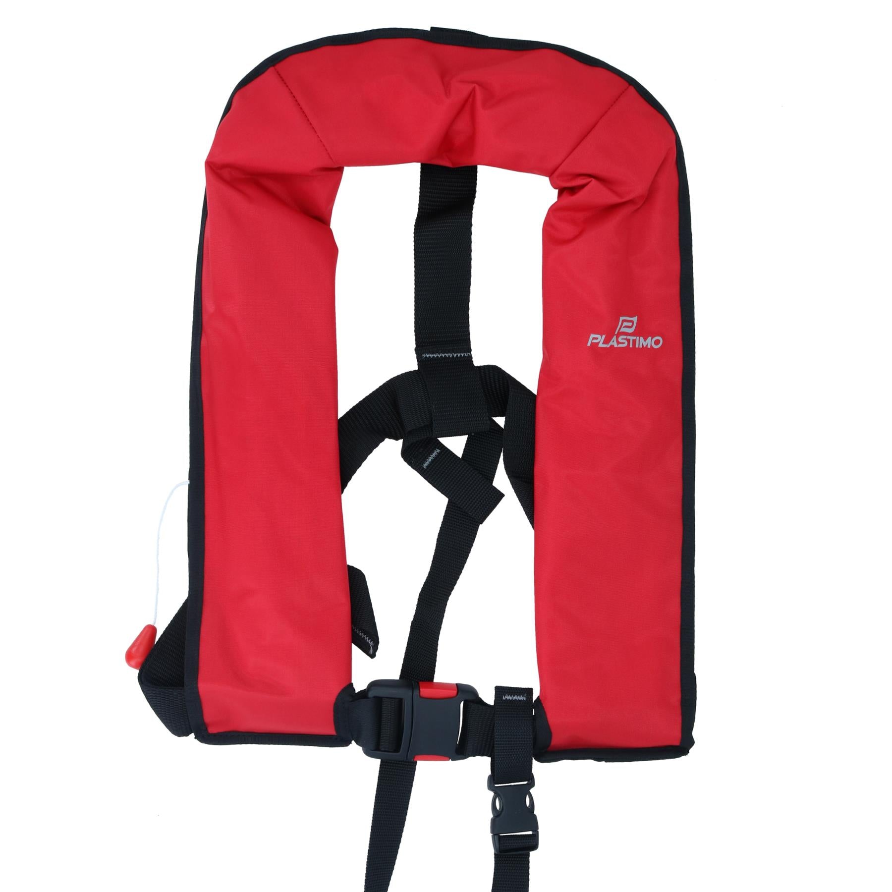 Automatic Gas Life Jacket Red 165N with Crotch Strap by Plastimo