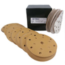 150mm Sanding Discs Aluminium Oxide Abrasive 500 Grit 15 Hole Hook + Loop