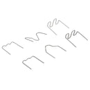 Agrafes assorties pour soudeuses de réparation d'agrafeuses en plastique à chaud, standard prédécoupées, 300 pièces