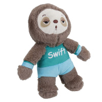 Plush Soft Sporty Sloth Swift Dog Toy Cuddly Play Toy Gift With Squeak