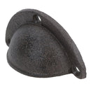 Furniture Door Pull Handle Cast Iron Cupboard Drawer Chest Shell Cup Clam