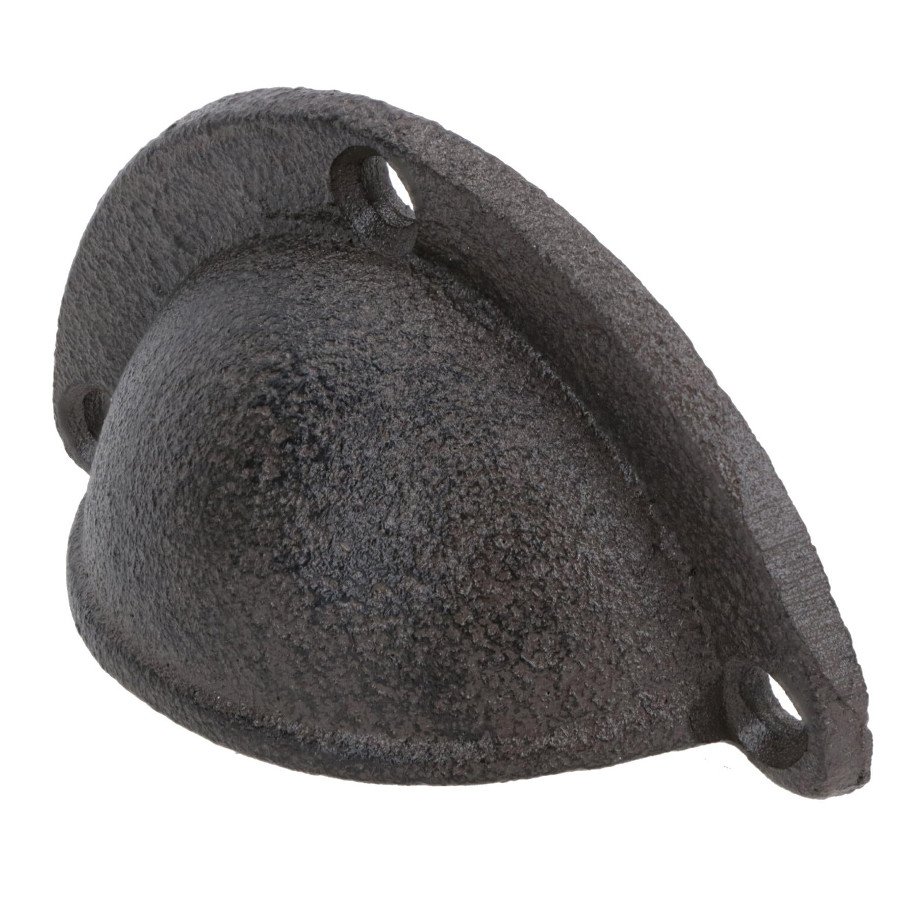 Furniture Door Pull Handle Cast Iron Cupboard Drawer Chest Shell Cup Clam